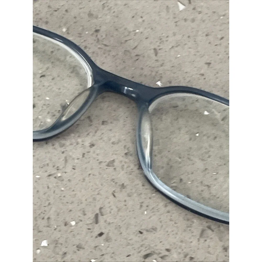 NEW LOOK EYEGLASSES FRAMES ONLY 8655 50-18-140 Blue full rim crystal acrylic